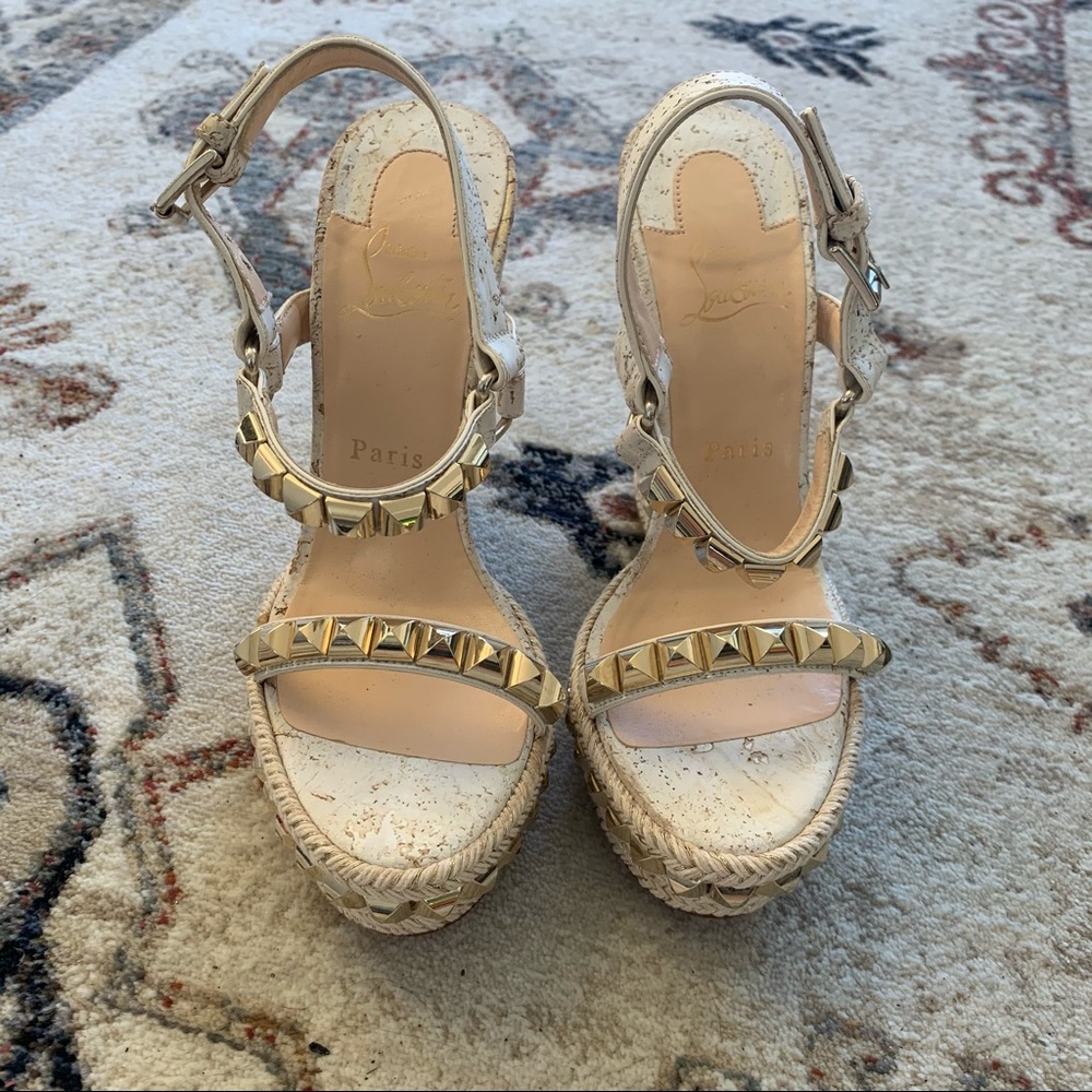 Christian Louboutin Cataclou Studded Wedge sandal
